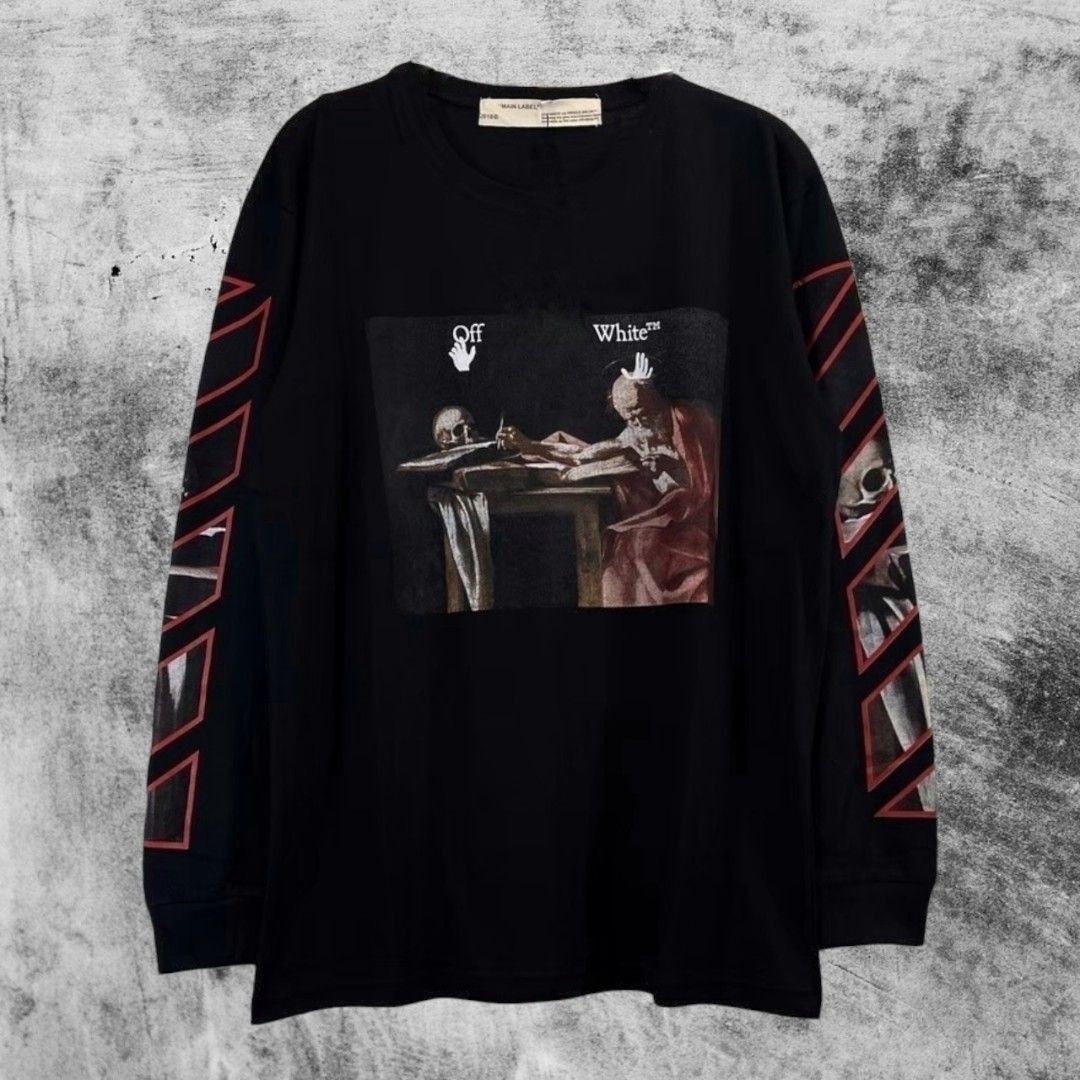 Caravaggio Black Long Sleeve Off White Shirt Off-White Caravaggio