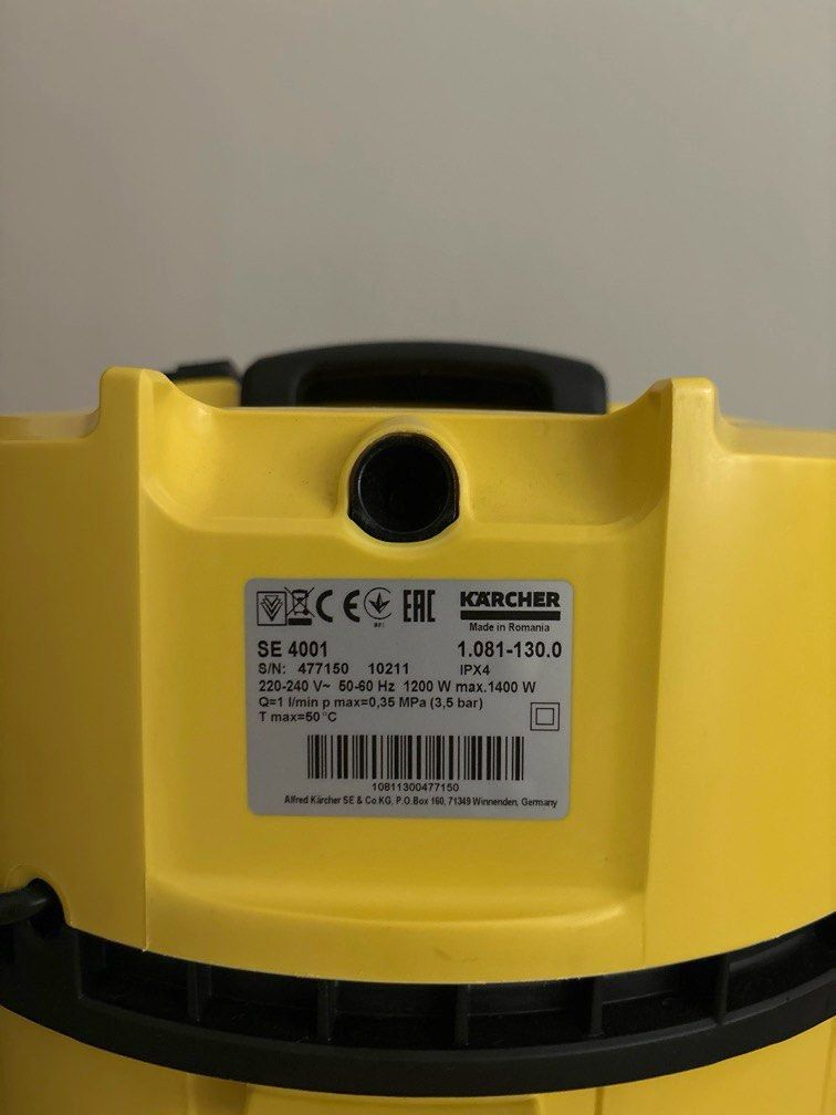 Karcher SE4001 Spray Extraction Vacuum Cleaner w Upholstery Spray