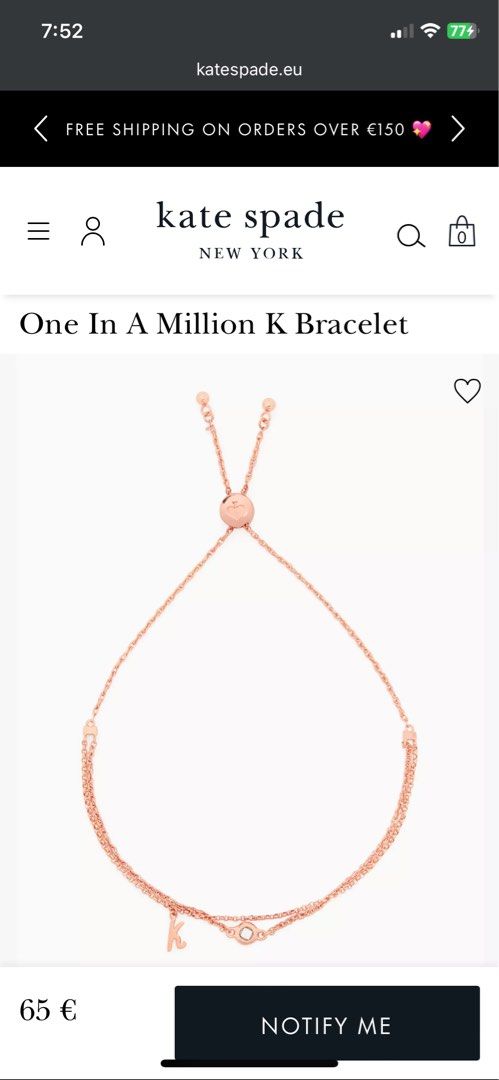 One in a sales million bracelet kate spade