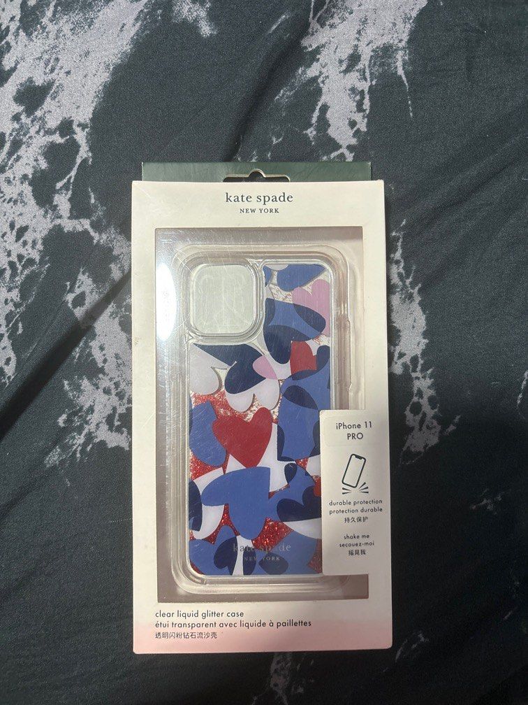 Kate Spade Heart Party Liquid Glitter Phonecase for Iphone 11 BNIB Mobile Phones Gadgets Mobile Gadget Accessories Cases Sleeves on Carousell