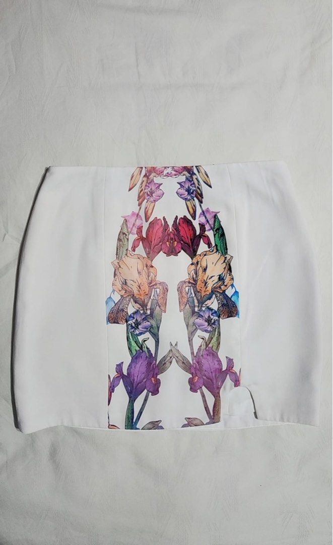 Keepsake mini skirt white cheap