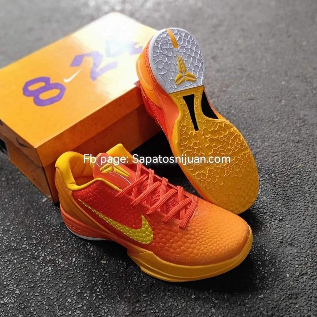 Kobe 6 orange Men s Fashion Footwear Sneakers on Carousell