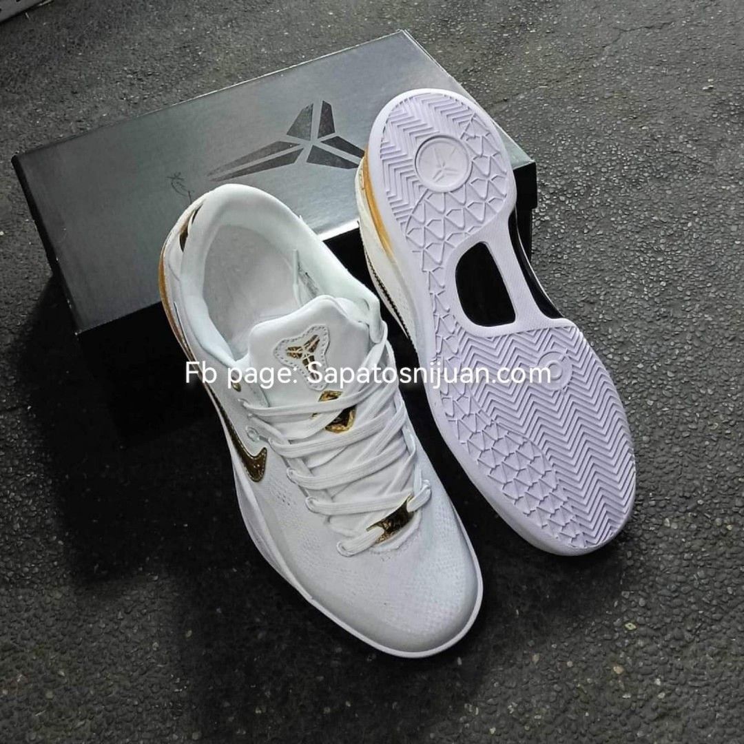 Kobe 8 white and gold store