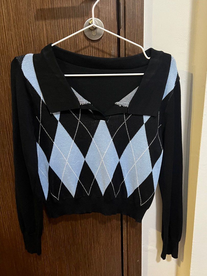 Korean Style New Style Short Long Sleeved Pullover Sweater Top