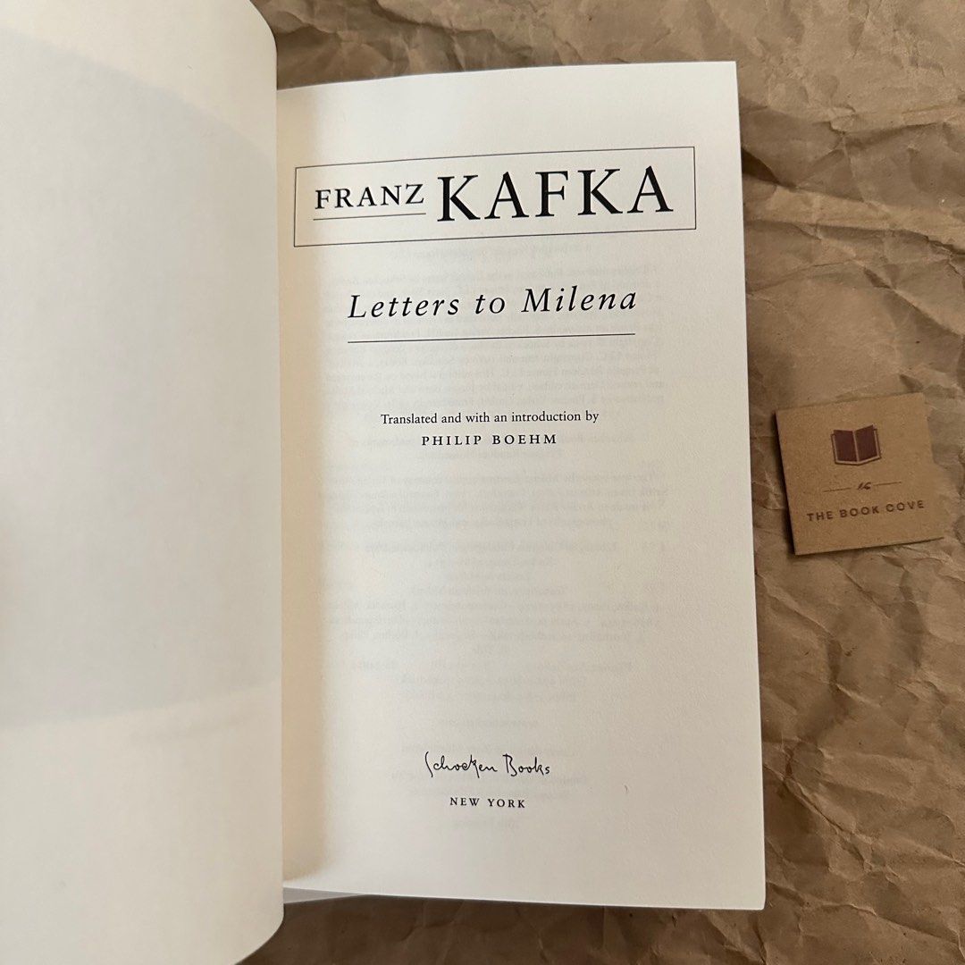 Letters To Milena by Franz Kafka, Hobbies & Toys, Books & Magazines ...