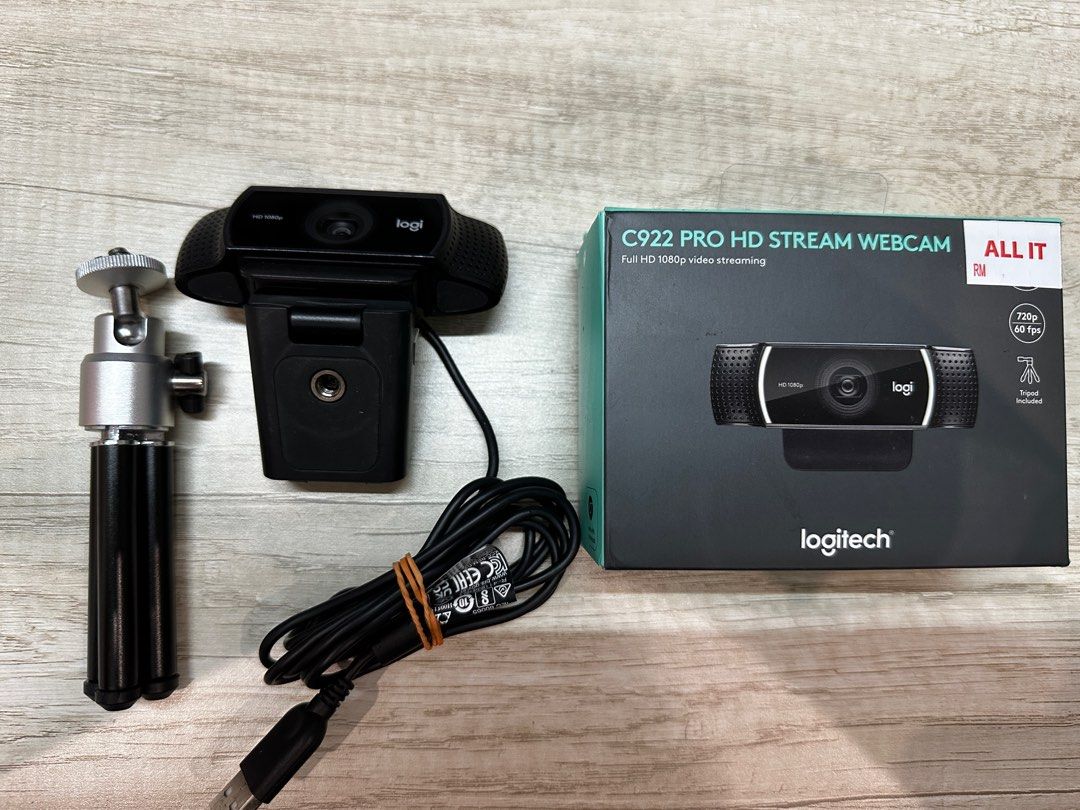 Logitech C922 Pro Stream Webcam, Computers & Tech, Parts