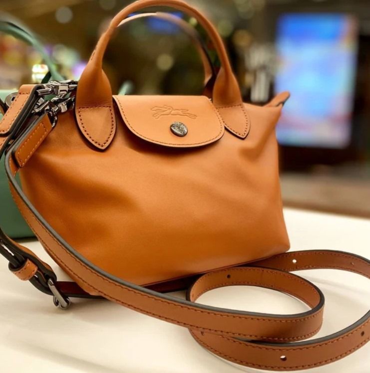 LONGCHAMP LE PLIAGE XTRA HANDBAG XS SMALL FULL LEATHER 1500 987 504 COGNAC BROWN Luxury Bags Wallets on Carousell