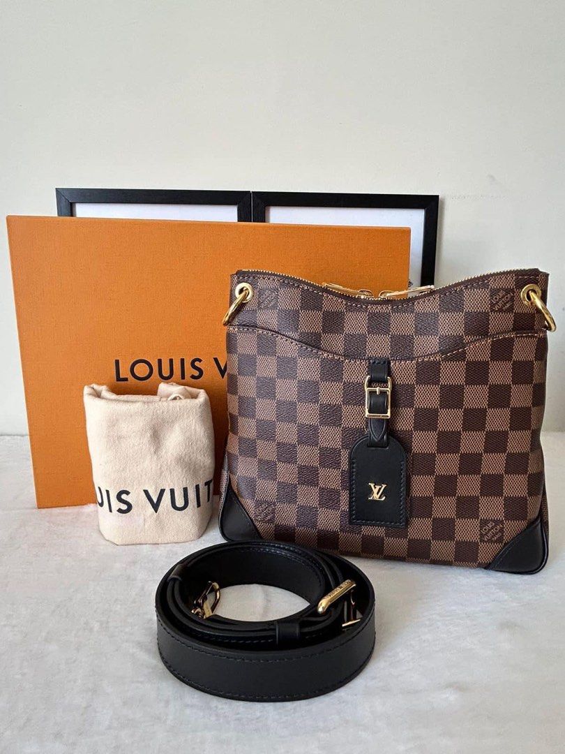 Louis Vuitton Odeon PM (Category: Luxury Bags & Wallets) located in Manila. Submitted by bagislifeshop (Listing ID 1269463650, Image 1). Description: ☑️Available in Pampanga ✅Date code: Microchipped ✅Condition: Unused ✅Material: Damier ebene coated canvas ✅Size: . 24 X 22 X 8CM ✅Inclusions: Full set with bag organizer .