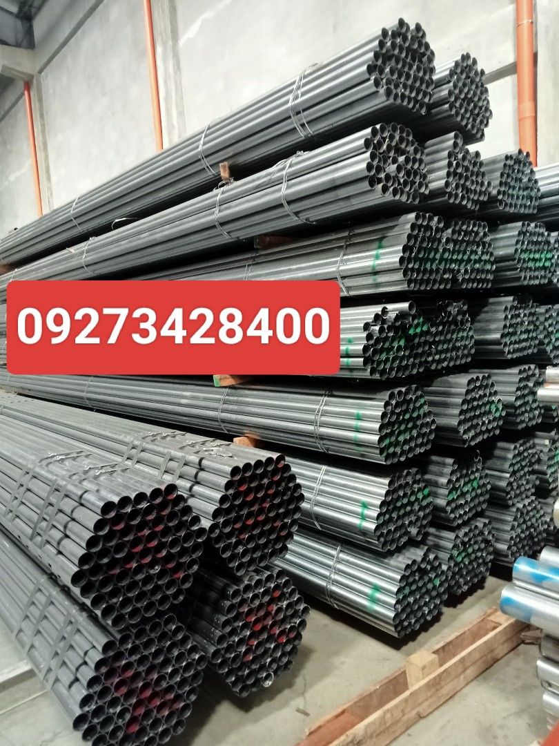 LOWEST PRICE OF GI PIPE (Category: Construction & Building Materials) located in Valenzuela. Submitted by elizabeth.nietes (Listing ID 1269327419, Image 1). Description: 🔥DECEMBER SALE 🔥 GI PIPES 1 1/2 SCH 20 PRICE STARTS @ 380/pc SWIVEL CLAMP @ 45/PC 🥰also available 🥰 SCAFFOLDING SET SCH 20/ 40 SHORING JACK SCH 20/40 TUBULARS ANGLE BARS AND MANY MORE FOR MORE DETAILS PM DIRECT CALL : 0927 342 8400.