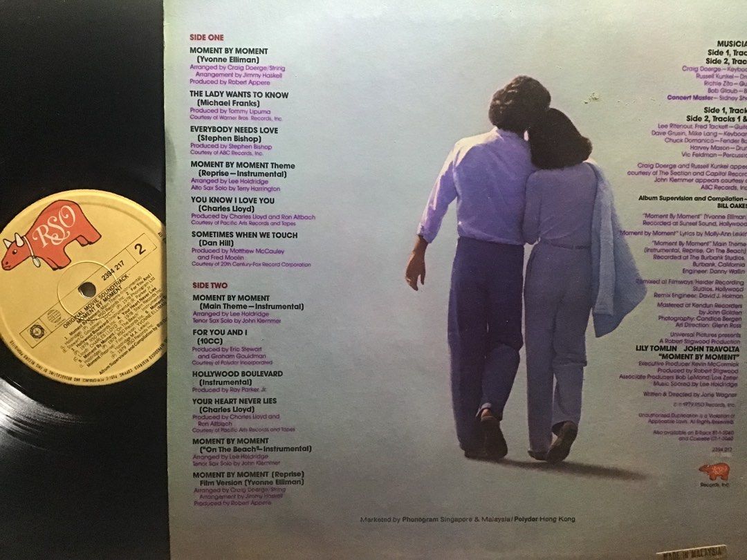 OST　Dan　Media,　Toys,　John　Moment　Hill　Anubis　Music　Stephen　Moment　Carousell　OOP　Soundtrack,　VINYL　RECORD　70s　Travolta　Vinyls　on　LP　Bishop　By　Hobbies
