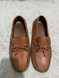 LV Brown leather Arizona Bow loafer