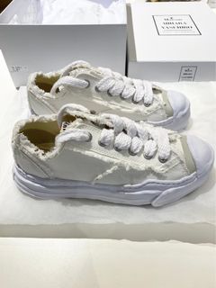 Maison Mihara Yasuhiro低筒 溶解鞋 開口笑 破壞 三原康裕 小白鞋 休閒 正品
