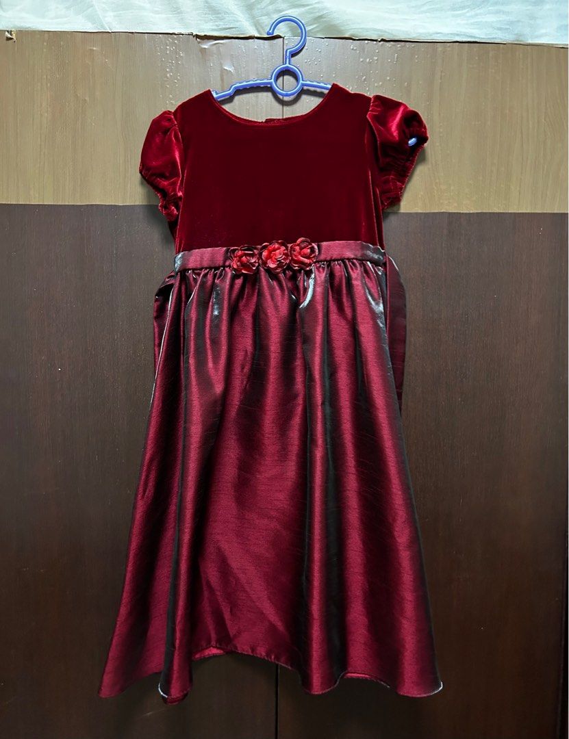 Red velvet dress kids new arrivals