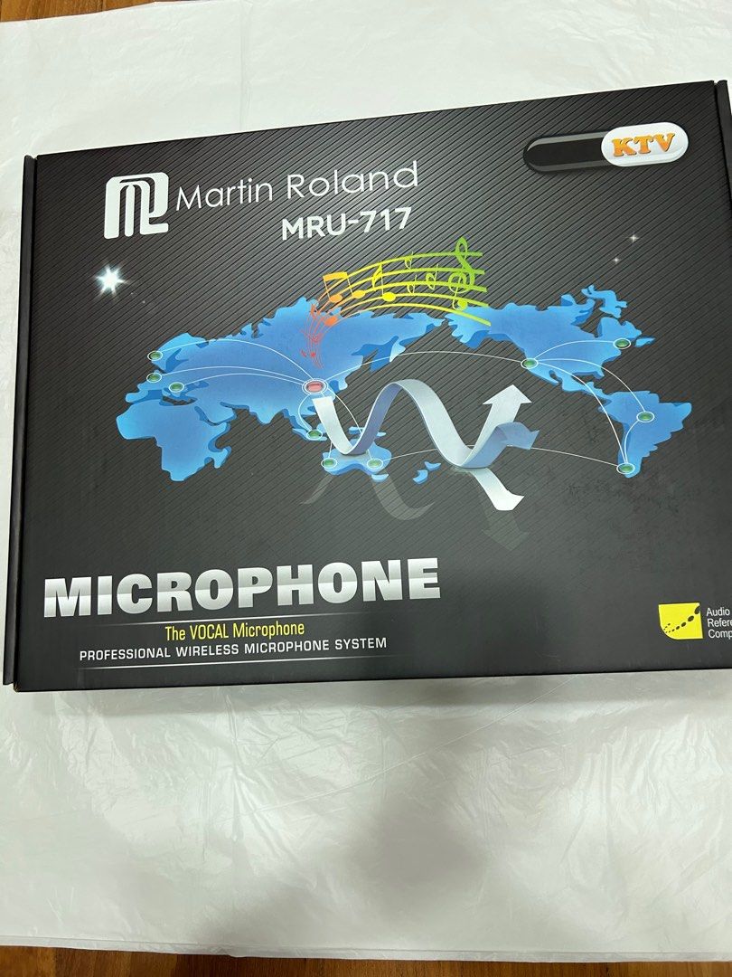 Martin Roland Professional wireless microphone MRU-717 with ECHO, Audio ...