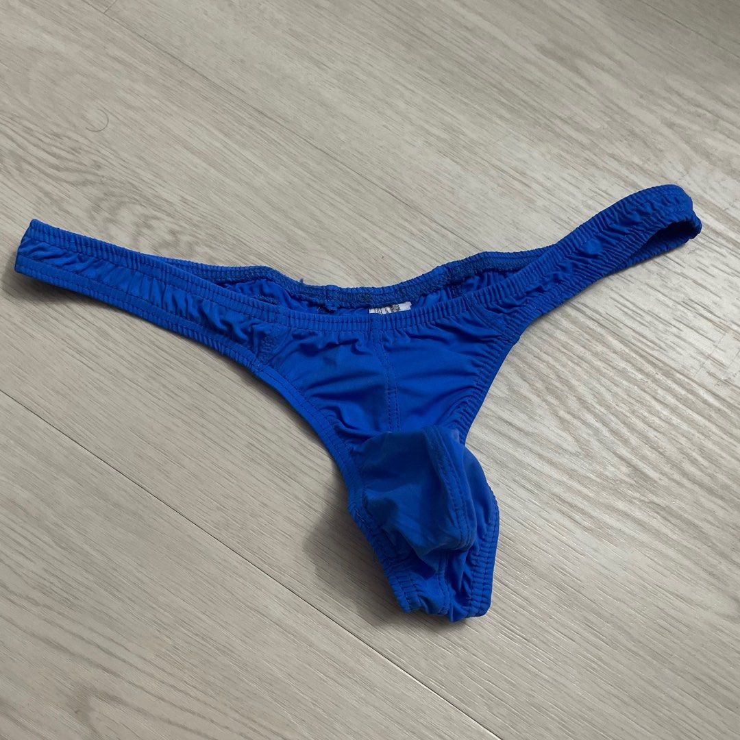 Men Faux Leather Jockstrap Underwear Backless Briefs Sexy Thongs G
