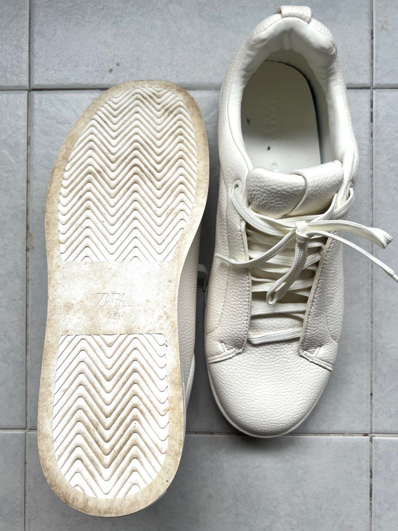 Mens ZARA White Sneakers Men s Fashion Footwear Sneakers on
