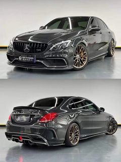 Mercedes C180 C200 4 door conversion to C63 bodykit with C63 imp rear diffuser kit