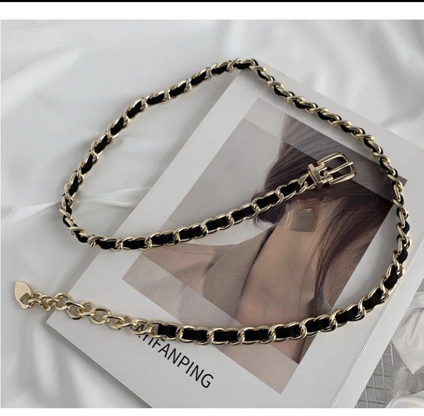 Gold link chain belt 2025
