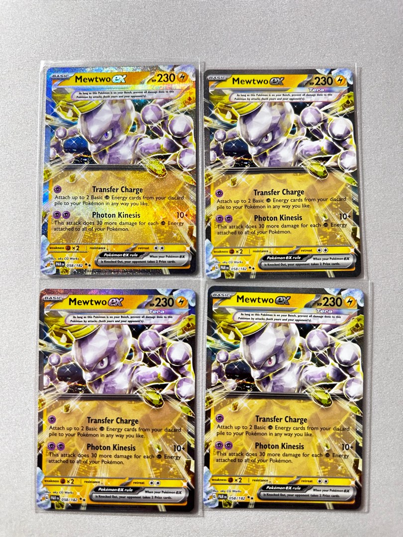 058 182 pokemon card Mewtwo ex - 058/182
