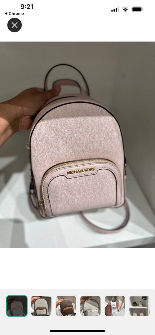 Michael kors mini hotsell backpack pink