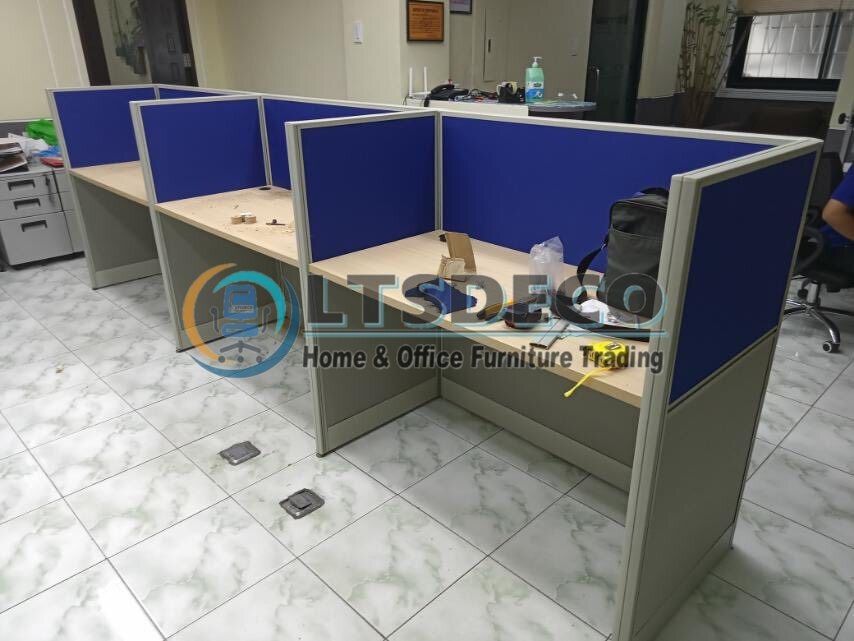 MODULAR LINEAR CUBICLE OFFICE PARTITION, Furniture & Home Living ...