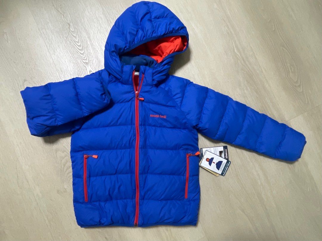 Mont-bell down jacket 650 for kid Blue color 小童羽絨褸外套size
