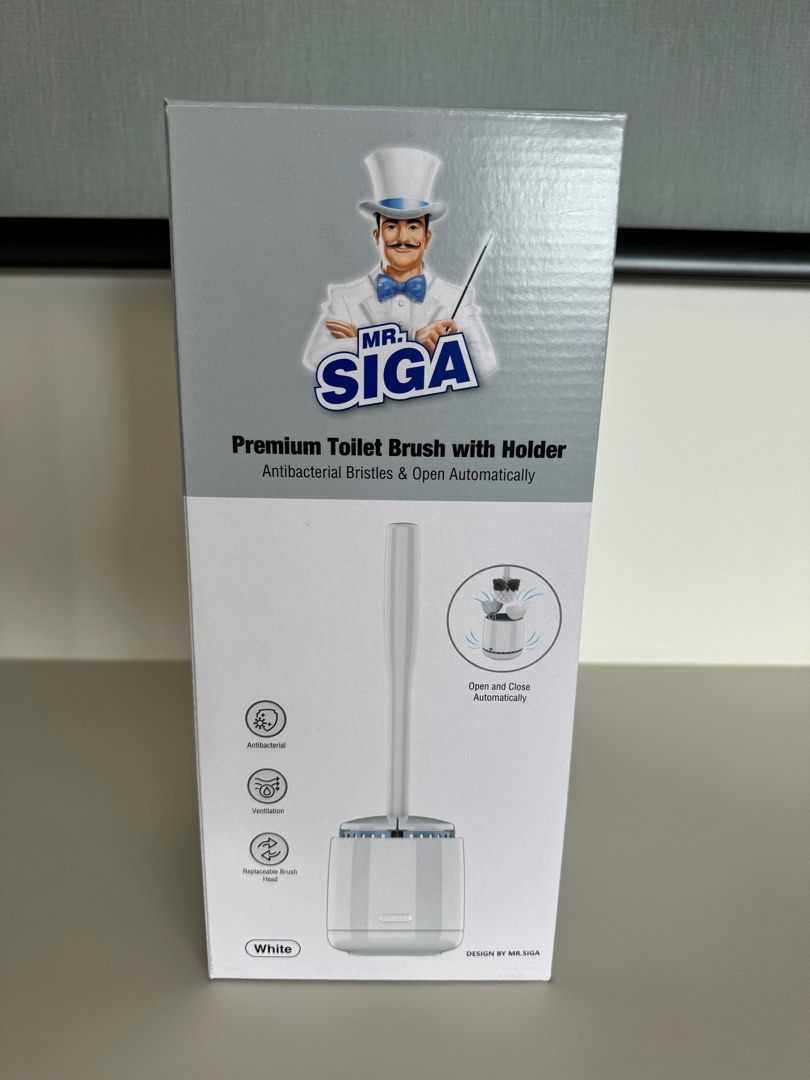 MR.SIGA Toilet Bowl Brush and Holder, Premium India