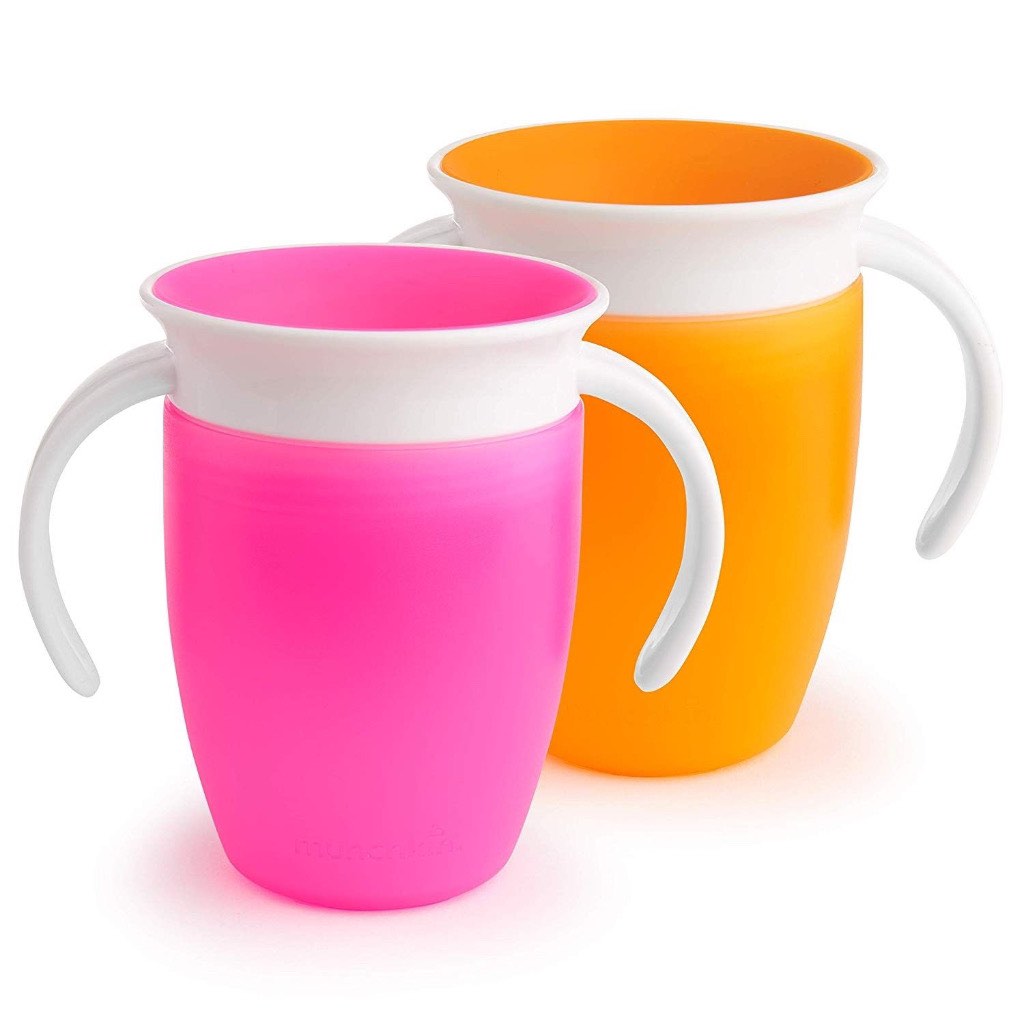 Munchkin Miracle 360 Trainer Cup, roze, 7 ounce, 2 Count