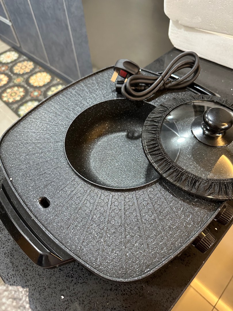 Nakada Electric BBQ Grill & Steamboat Pot, Furniture & Home Living