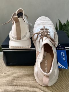 🇺🇸✈️Nautica US Nude Lace-Up Jogger-Running Lite Air-Cooled Memory Foam Size 7 US Women's Breathable Sneakers! Arrived from US!
