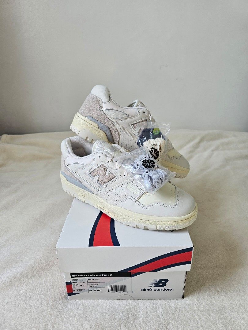 New Balance 550 Aime Leon Dore White Leather Men s Fashion