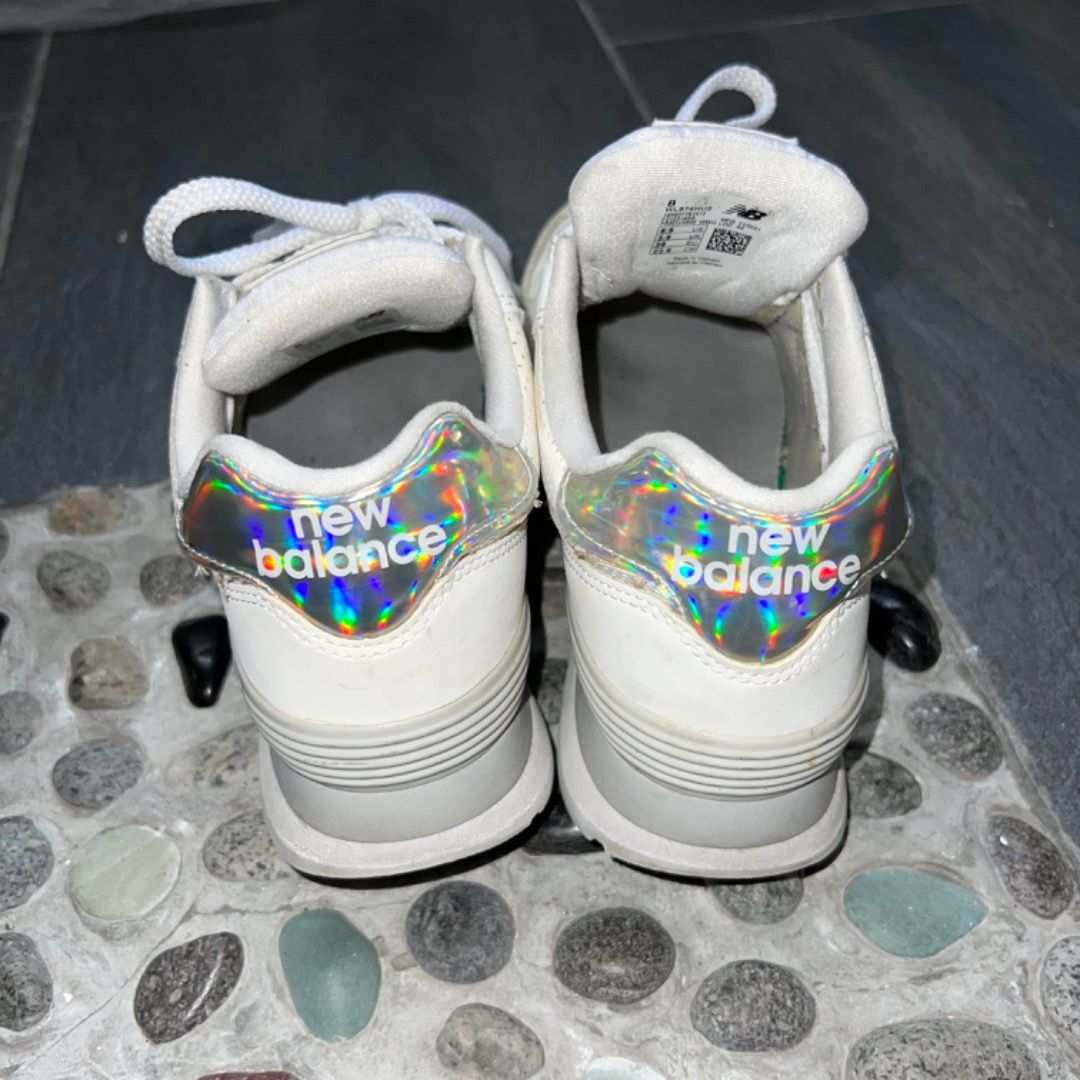 NEW BALANCE 574 HOLOGRAM IRIDESCENT SNEAKERS UK3.5