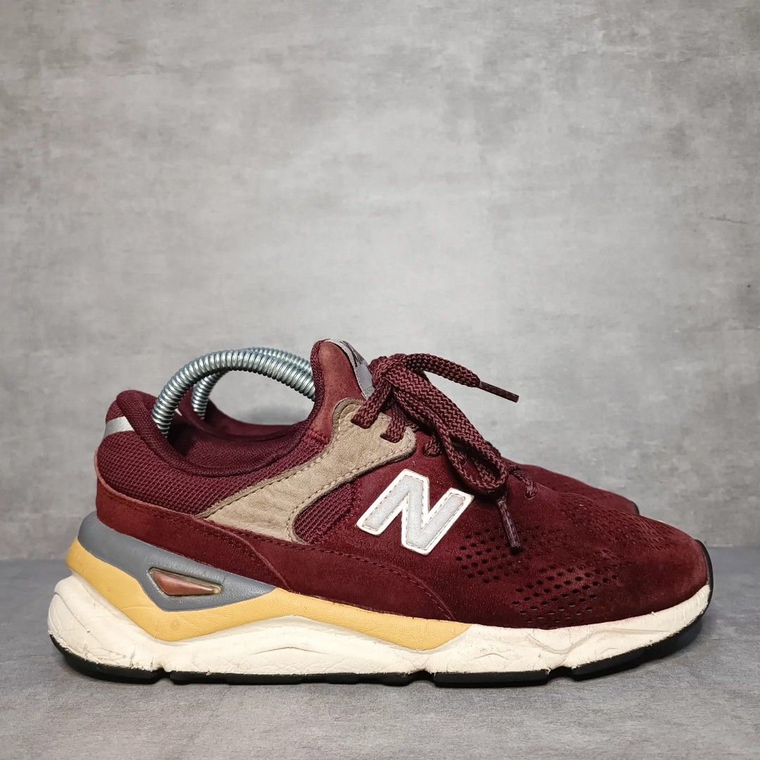 New Balance X90 Maroon Fesyen Pria Sepatu Sneakers di Carousell