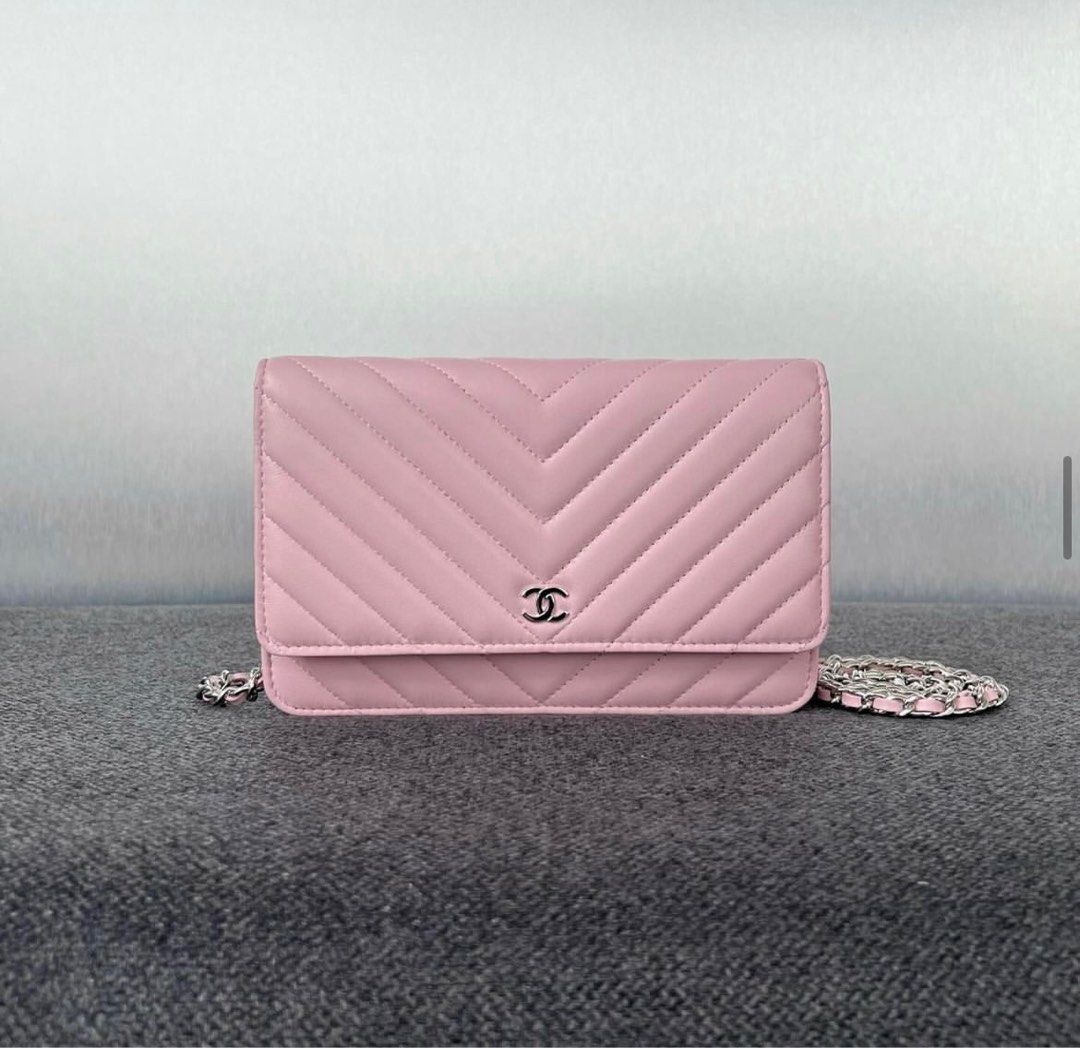 Chanel woc chevron on sale lambskin