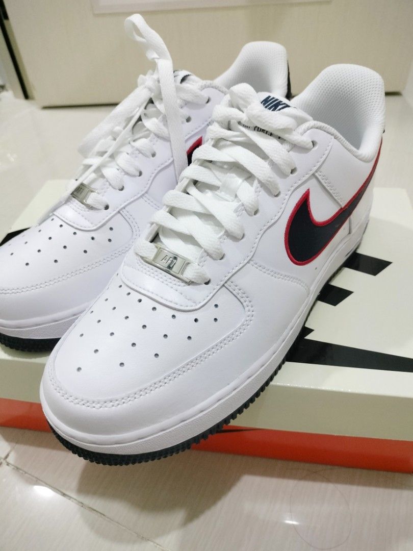Air force 1 low white/obsidian/university red sale