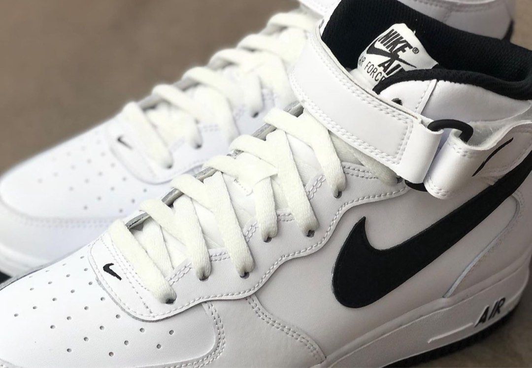 Air force hotsell mid black white