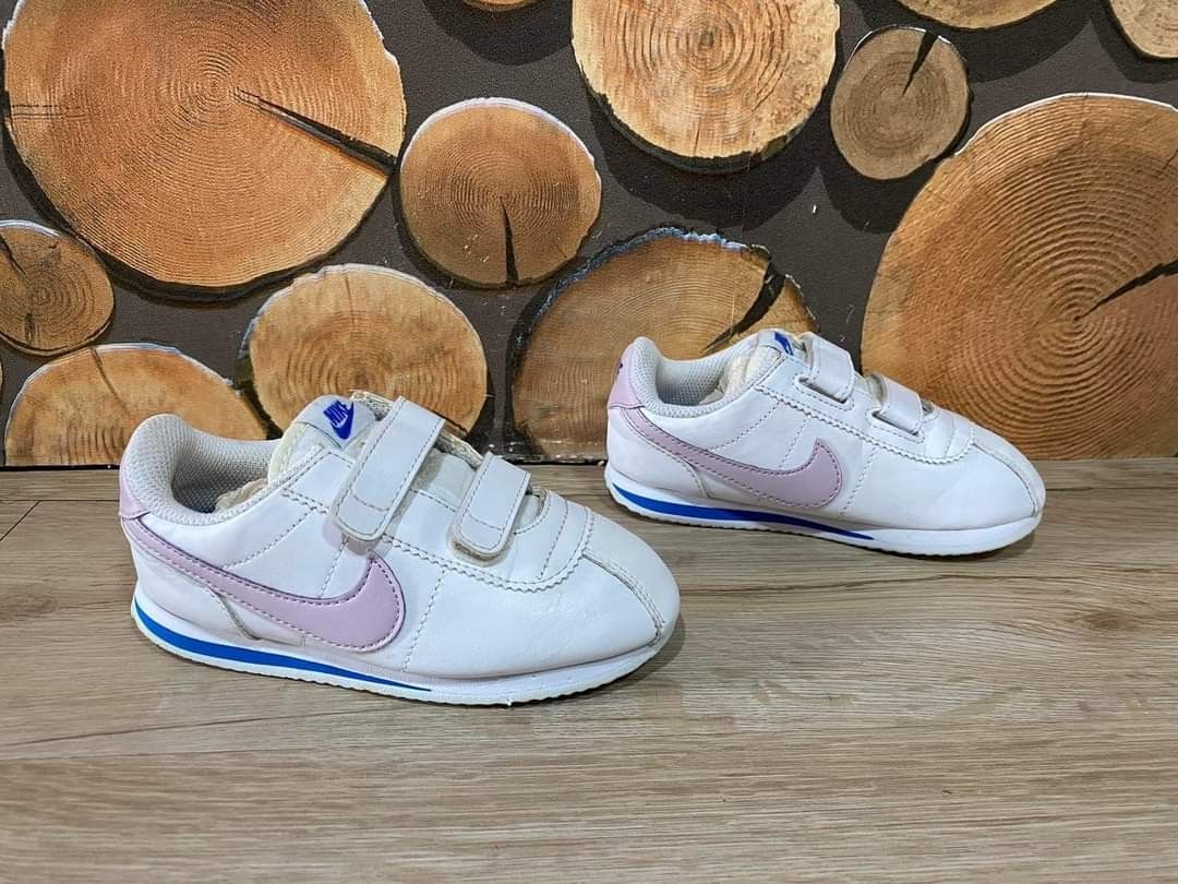 Nike Cortez Basic Toddler Strap Trainer White iced lilac original
