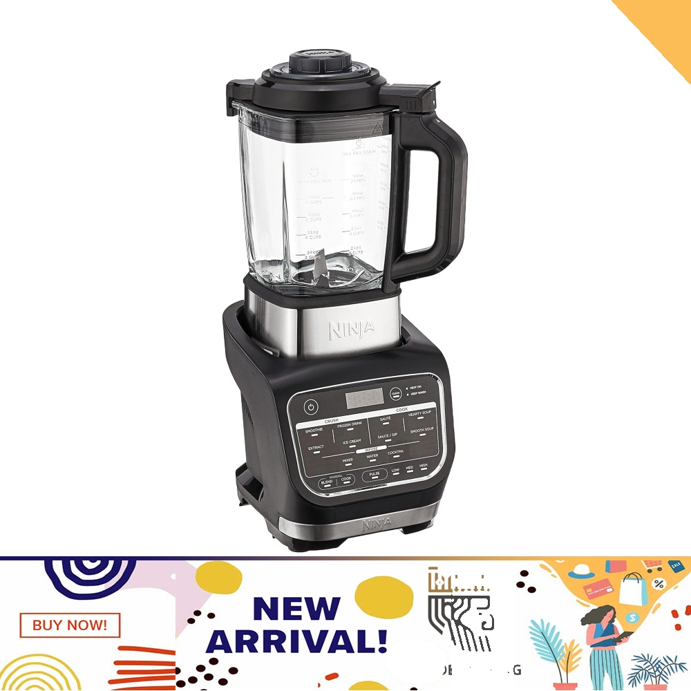 Ninja Foodi Hot & Cold Blender Black & Silver, HB150, TV & Home