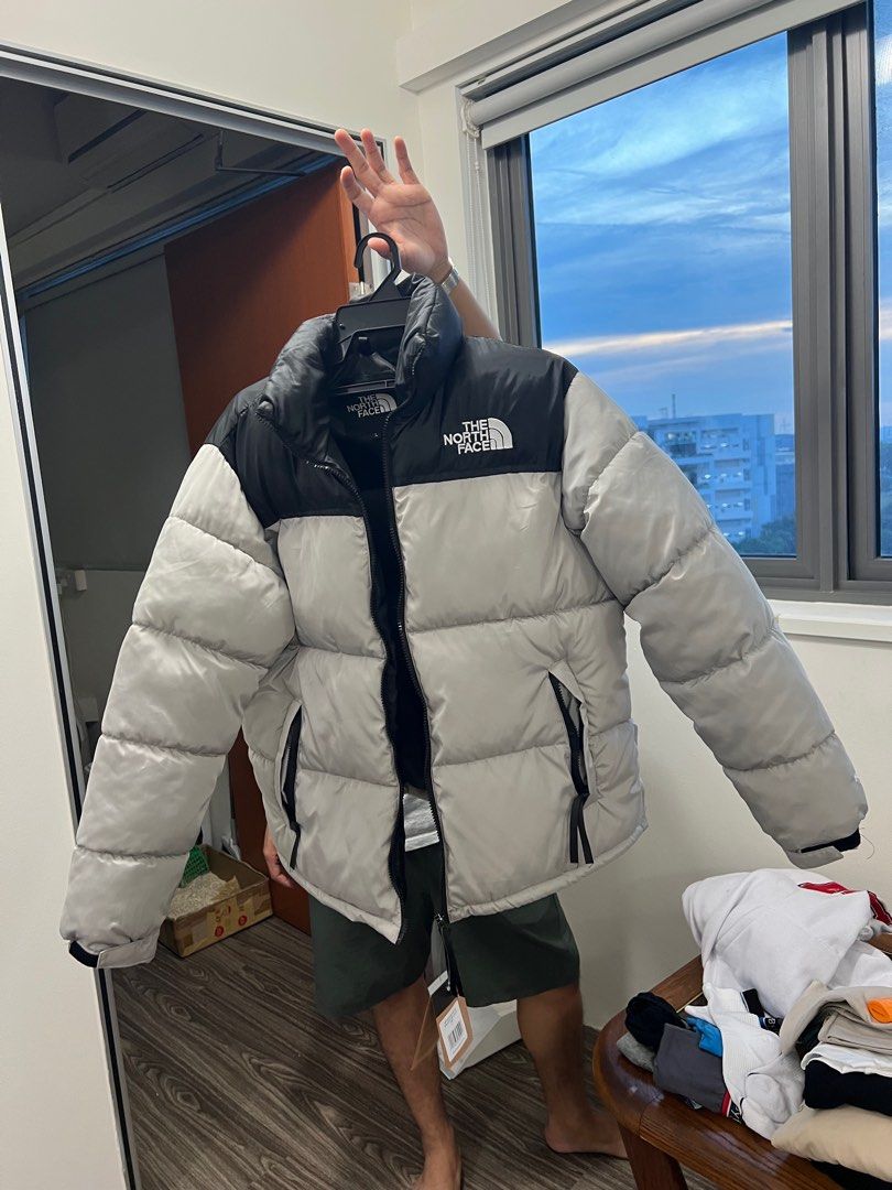 North face silver puffer jacket outlet