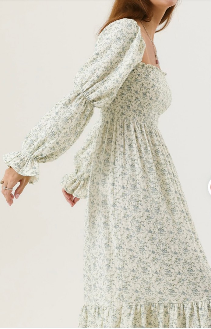 nothing fits but yuki dress YUKI DRESS XL / FLORAL GAUZE