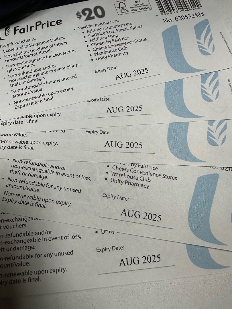 NTUC voucher expired in Aug 2025, Tickets & Vouchers, Vouchers on Carousell