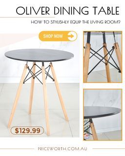 OLIVER ROUND TABLE - AVAILABLE!! BUY NOW!!