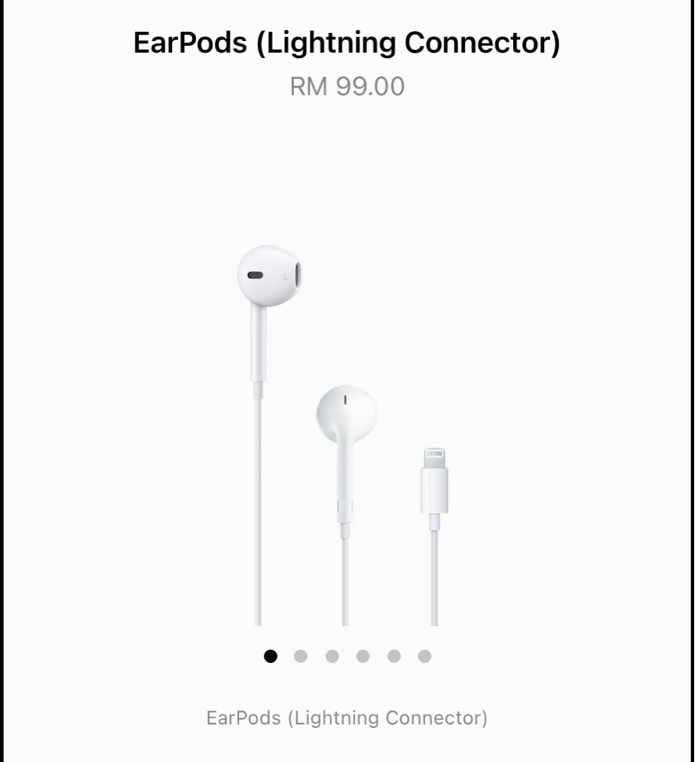 Original Apple Earpod lightning, Audio, Earphones on Carousell