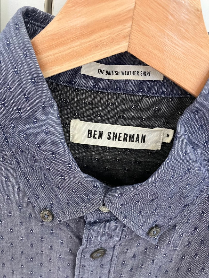 Original Ben Sherman blue shirt, Men's Fashion, Tops & Sets, Formal ...