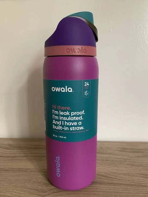 Owala FreeSip Voodoo Purple Stainless Steel Water Bottle 40 oz