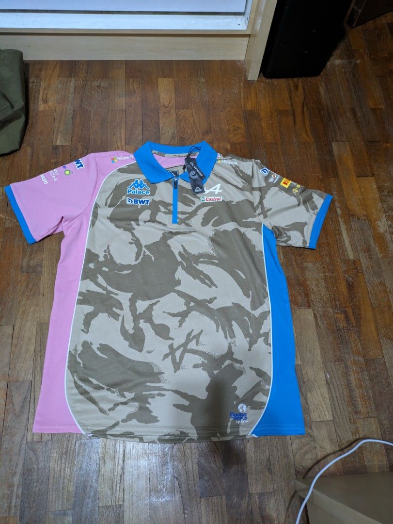 Palace x Alpine x Kappa Tech Polo T shirt, Men's Fashion, Tops