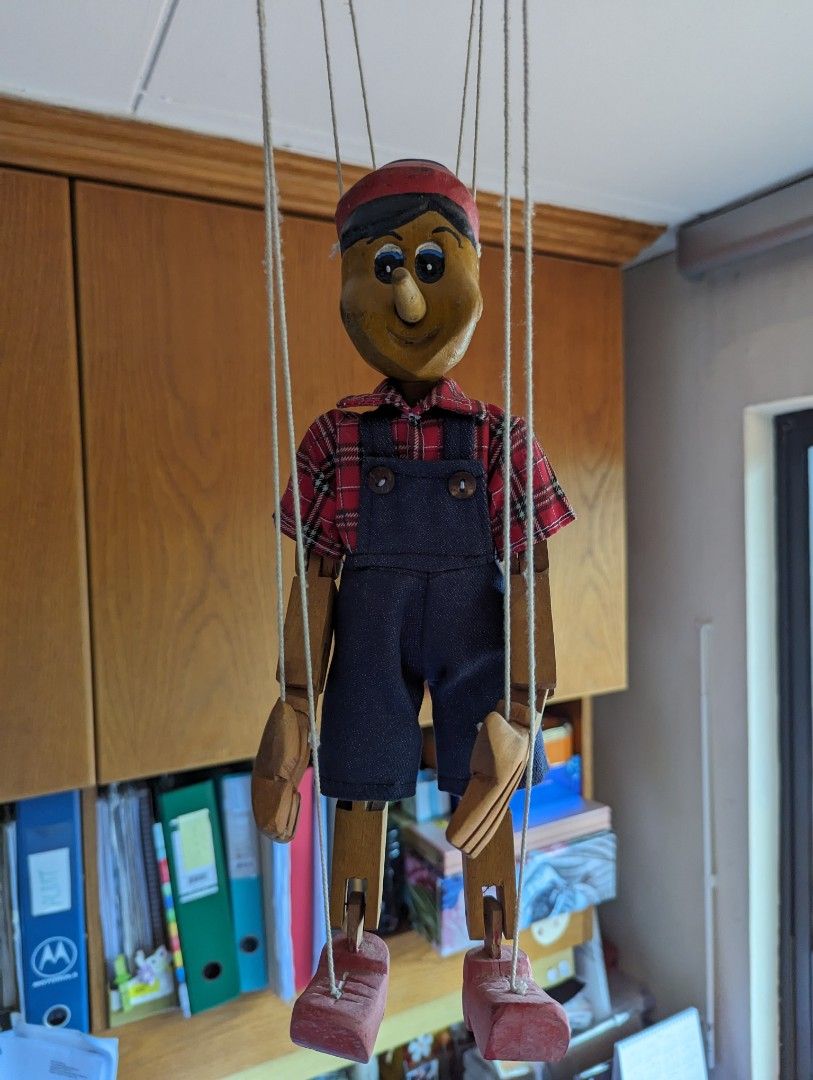 Pinocchio puppet toy wooden puppet pinocchio toy handcrafted wooden toy