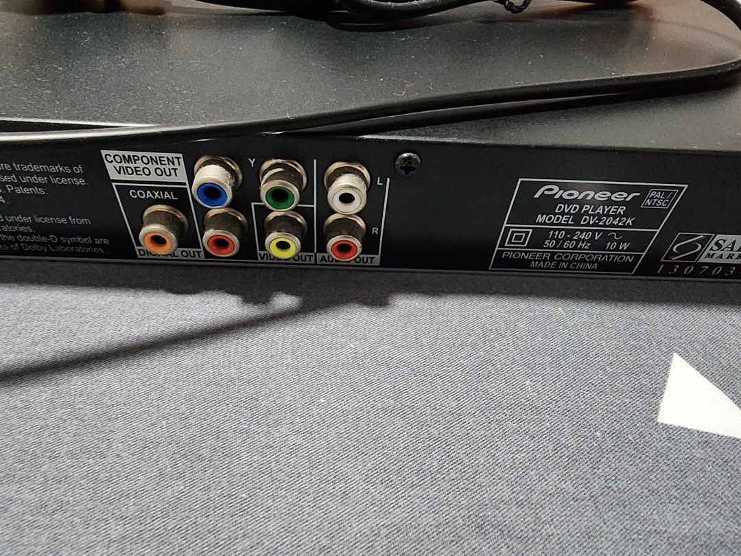 Pioneer DVD player DV2042K, TV & Home Appliances, TV & Entertainment, BluRay & Media Players on