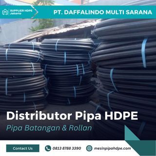 Pipa HDPE 1 1/4 Inch (40mm) PN 16 100 Meter