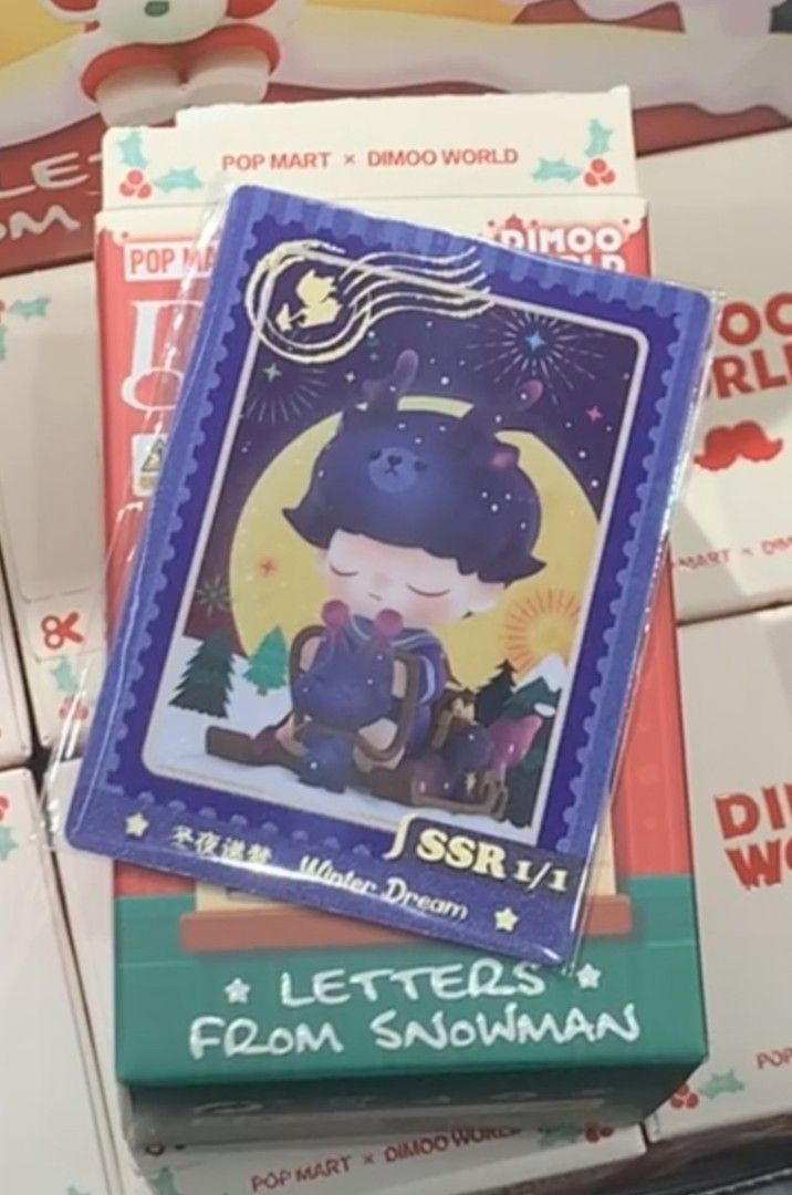 POPMART DIMOO SECRET LETTERS FROM SNOWMAN WINTER DREAM